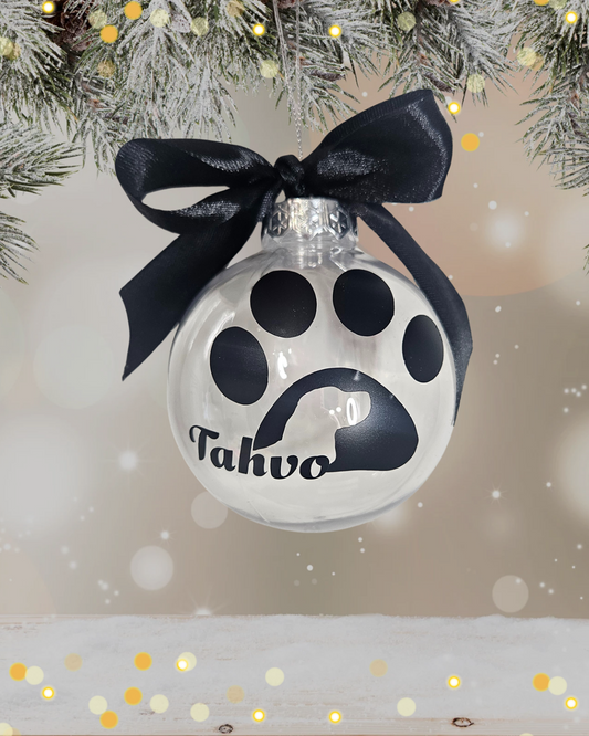 Joulupallo joulukuuseen lemmikin nimellä