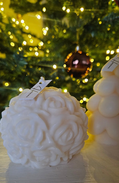 Ruusupallo -kynttilä