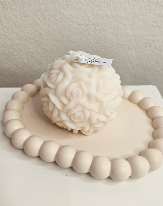 Ruusupallo -kynttilä