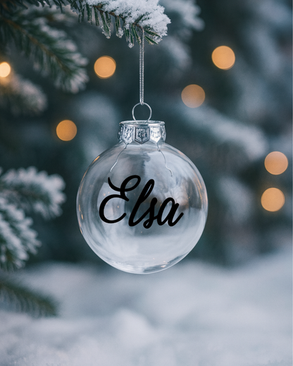 Joulukuusen koriste, pallo valitulla nimellä